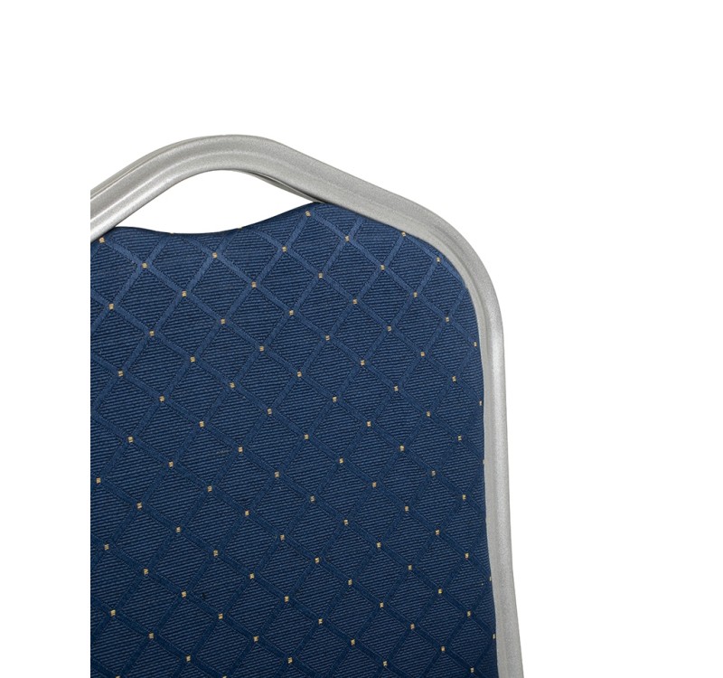 Krzesło bankietowe / konferencyjne ARES   niebieske / srebrne