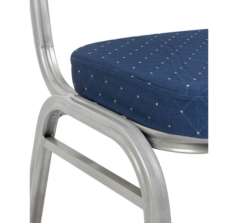 Krzesło bankietowe / konferencyjne ARES   niebieske / srebrne