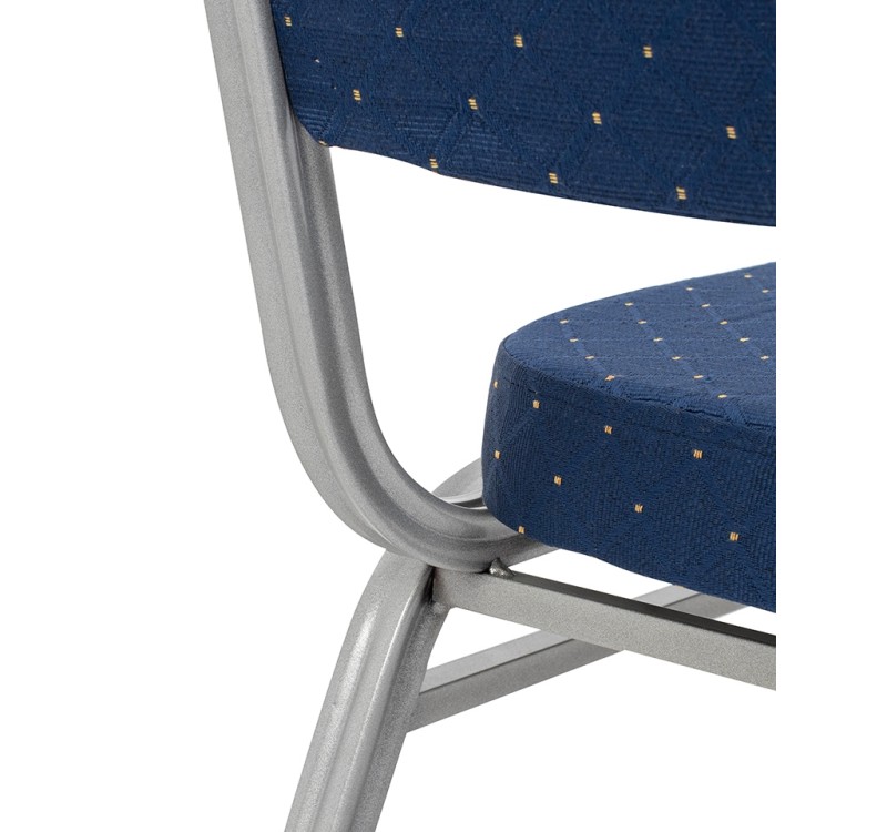 Krzesło bankietowe / konferencyjne ARES   niebieske / srebrne