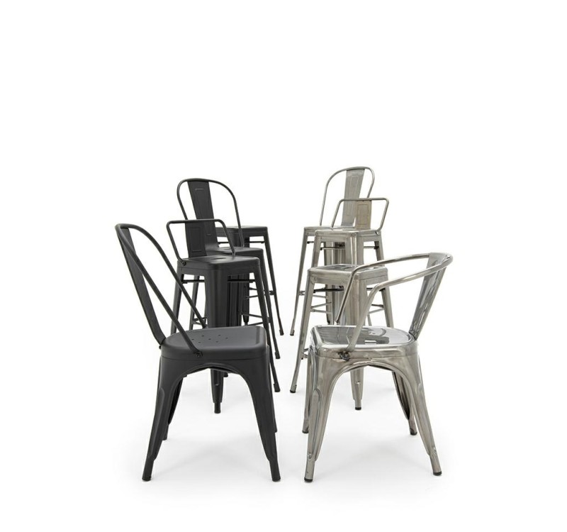 Krzesło barowe TOWER 66 (Paris) czarne