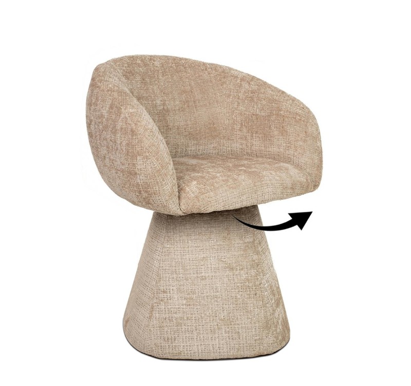 MaMaison krzesło PEDRA beżowe