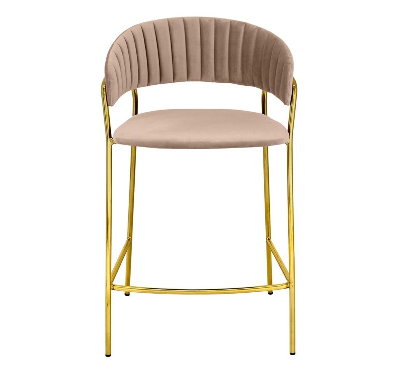 Krzesło barowe MARGO 65 khaki / beżowe