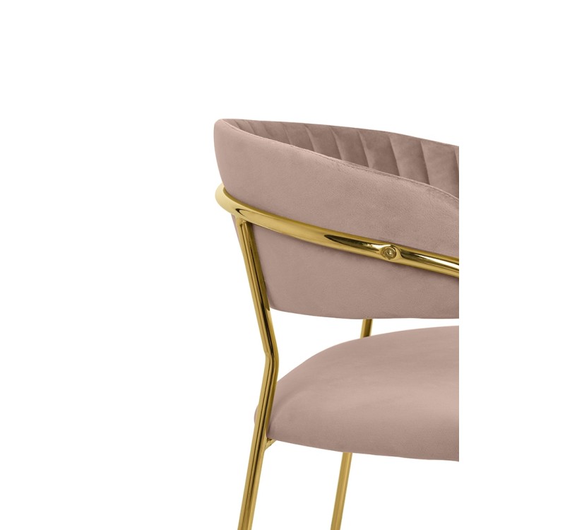 Krzesło barowe MARGO 65 khaki / beżowe