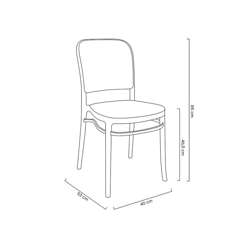 Krzesło WICKY czarne