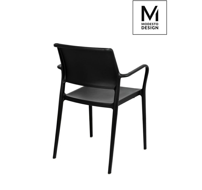 MODESTO krzesło PETRA czarne - polipropylen