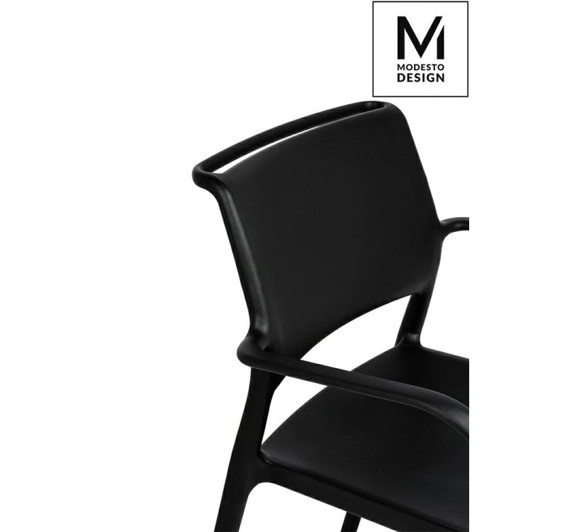 MODESTO krzesło PETRA czarne - polipropylen