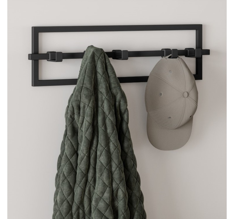 UMBRA wieszak ścienny CUBIKO czarny