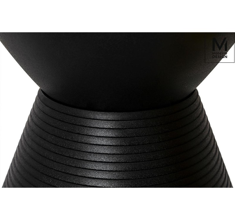 MODESTO stołek TAMBURO czarny - polipropylen