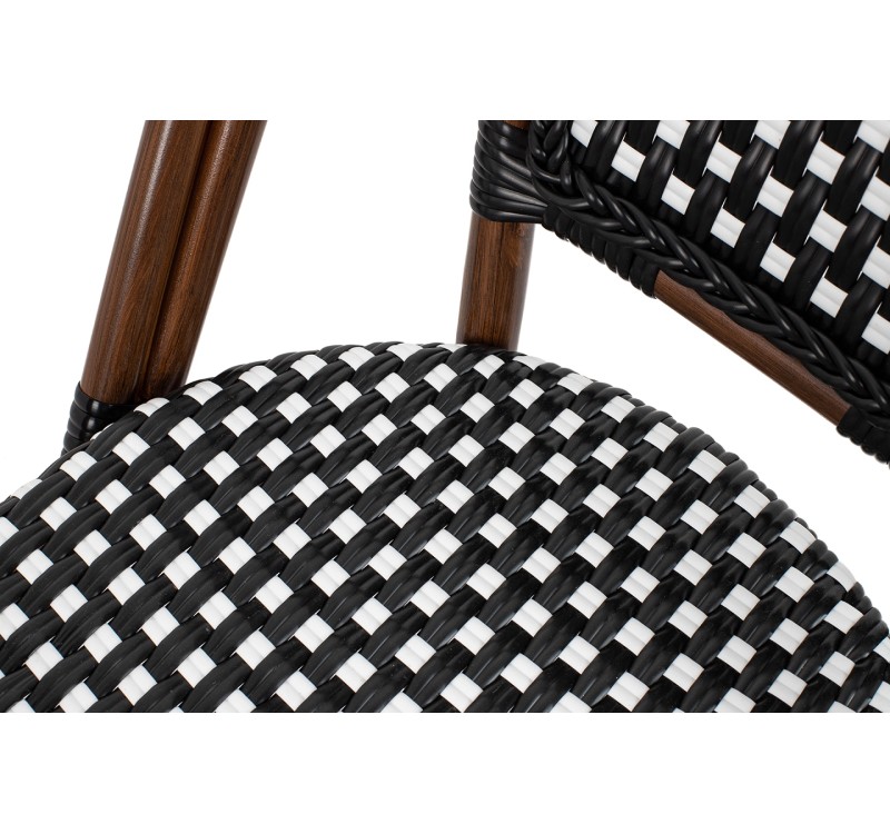 Krzesło ogrodowe CAFE PARIS brązowe       rattan