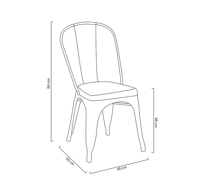 Krzesło TOWER (Paris) metal