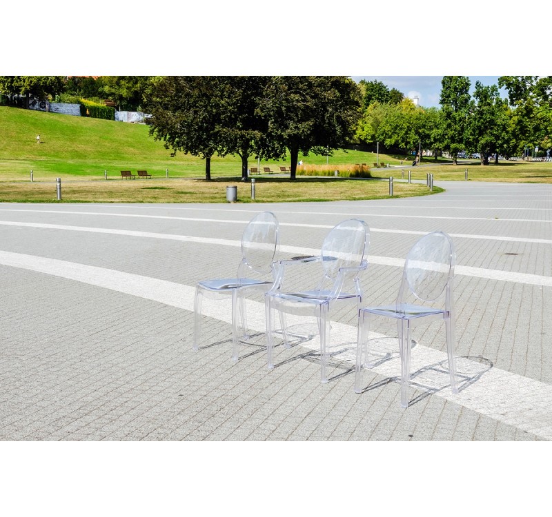 Krzesło VICTORIA transparentne - poliwęglan