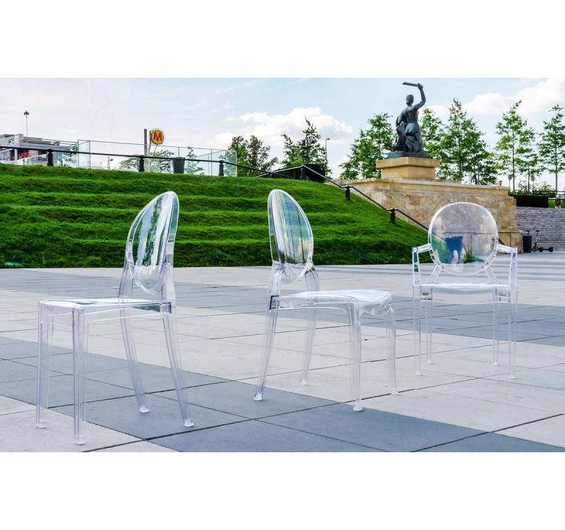 Krzesło VICTORIA transparentne - poliwęglan