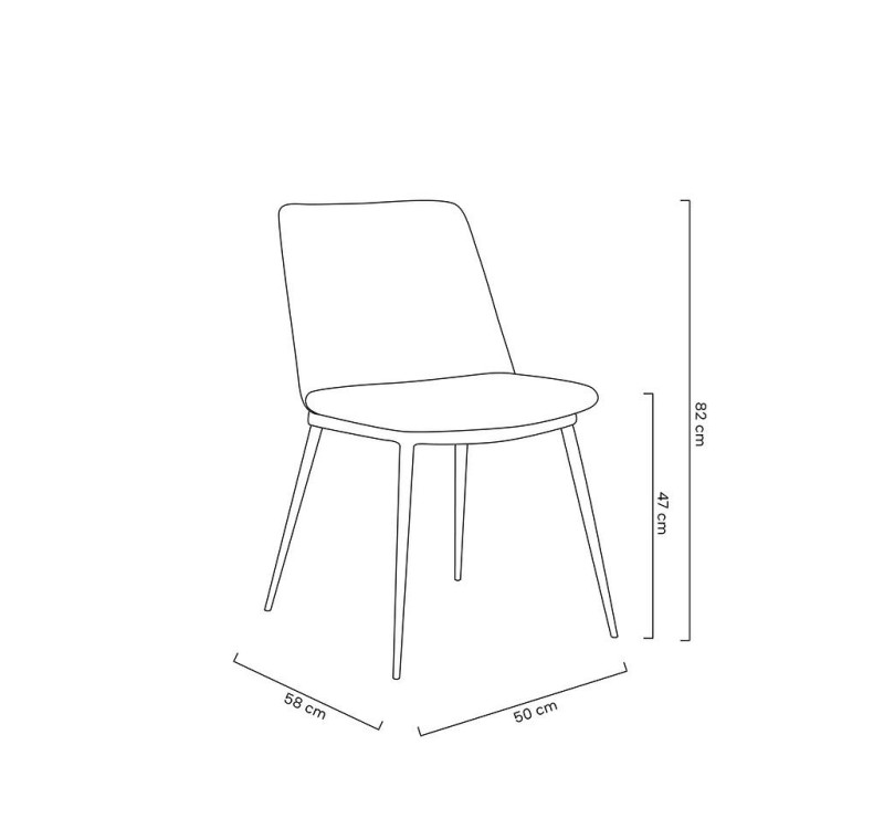 Krzesło DIEGO ciemny szary - welur, podstawa czarno złota