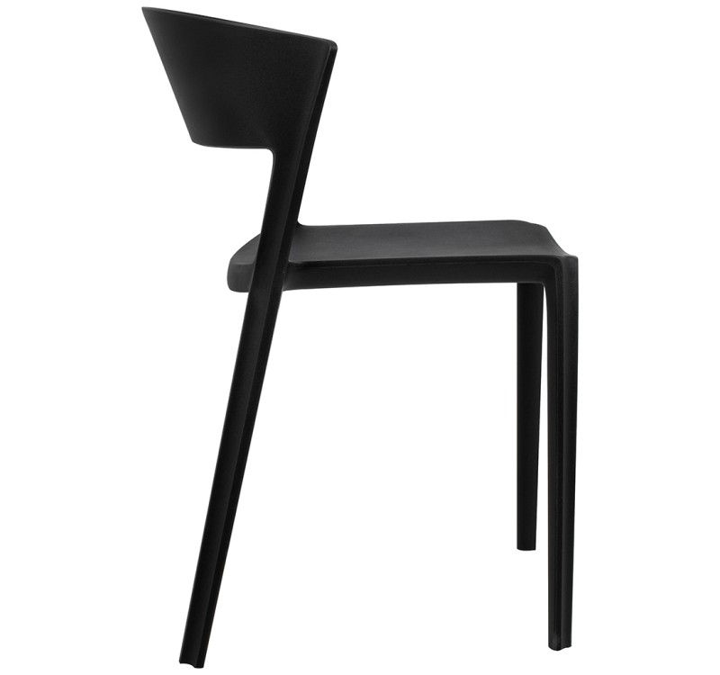 Krzesło JASPER czarne - polipropylen