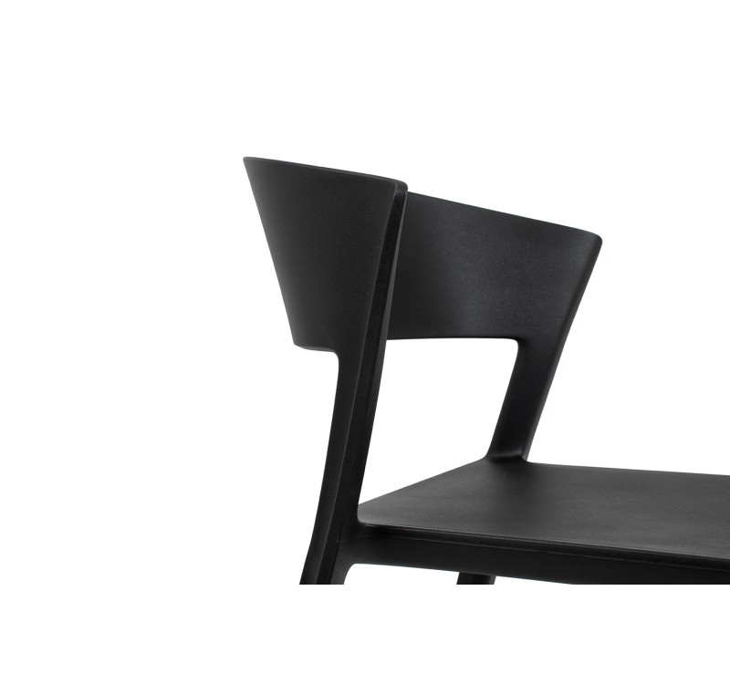 Krzesło JASPER czarne - polipropylen