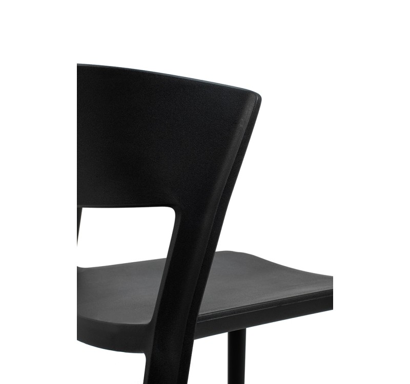 Krzesło JASPER czarne - polipropylen