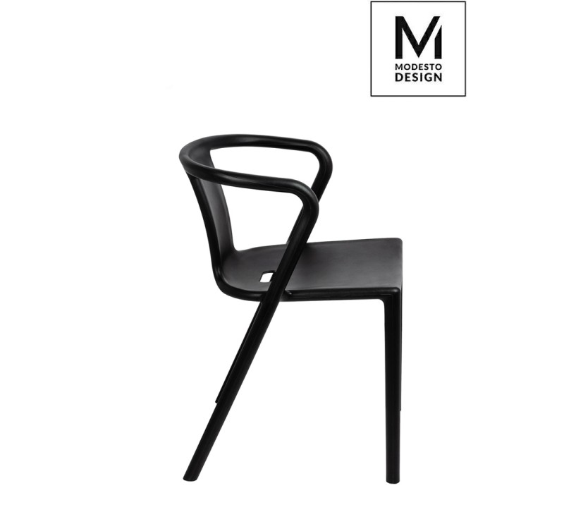 MODESTO krzesło AIR czarne - polipropylen