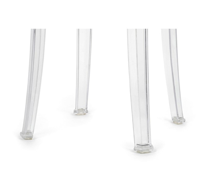 Stołek CHARLES 46 transparentny - poliwęglan