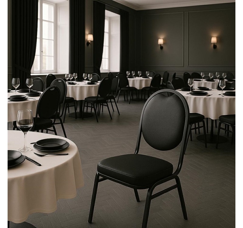 Krzesło bankietowe / konferencyjne HEBE   czarne
