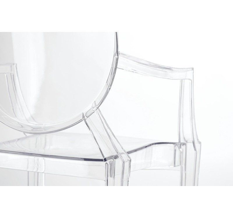 Krzesło LOUIS transparentne - poliwęglan