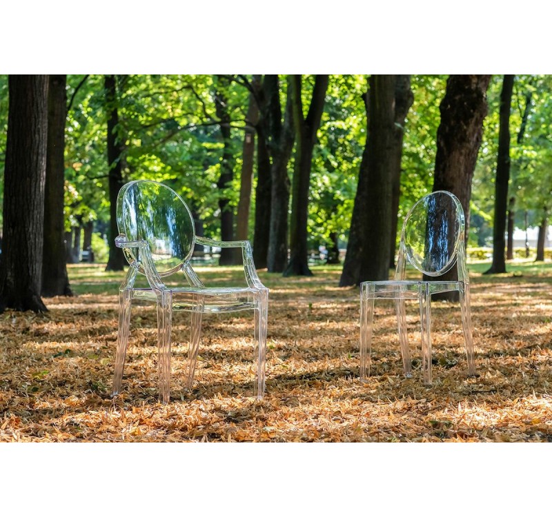 Krzesło LOUIS transparentne - poliwęglan