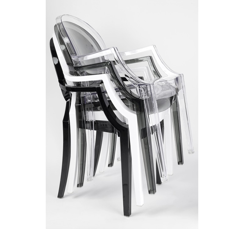 Krzesło LOUIS transparentne - poliwęglan
