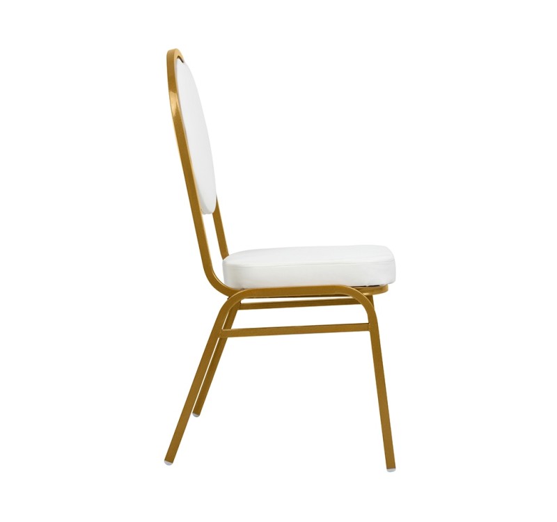 Krzesło bankietowe /konferencyjne HESTIA  białe / złote