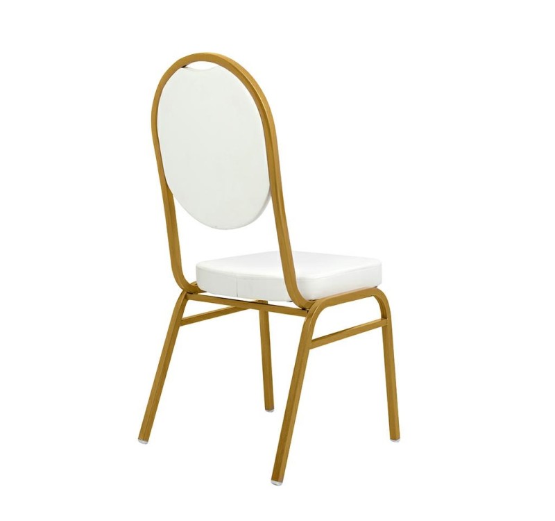 Krzesło bankietowe /konferencyjne HESTIA  białe / złote