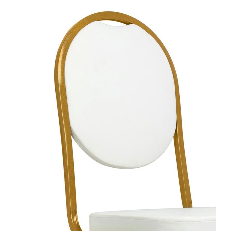 Krzesło bankietowe /konferencyjne HESTIA  białe / złote