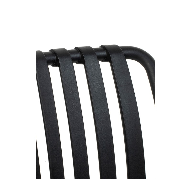 MODESTO krzesło Strips czarne  -          polipropylen