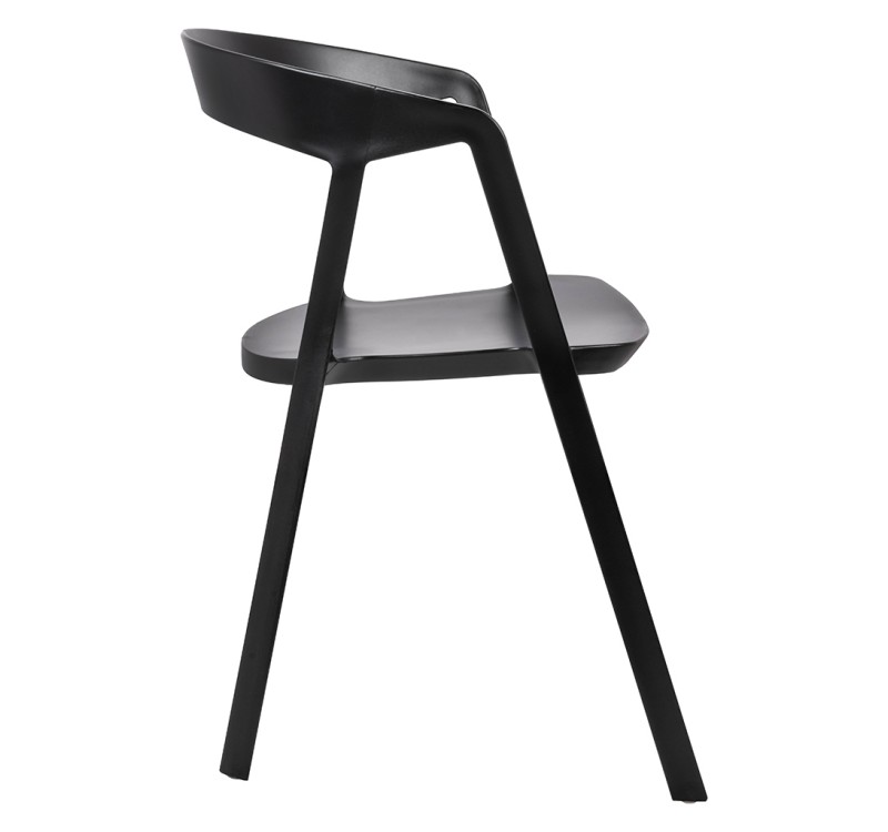 Krzesło VIBIA czarne - polipropylen