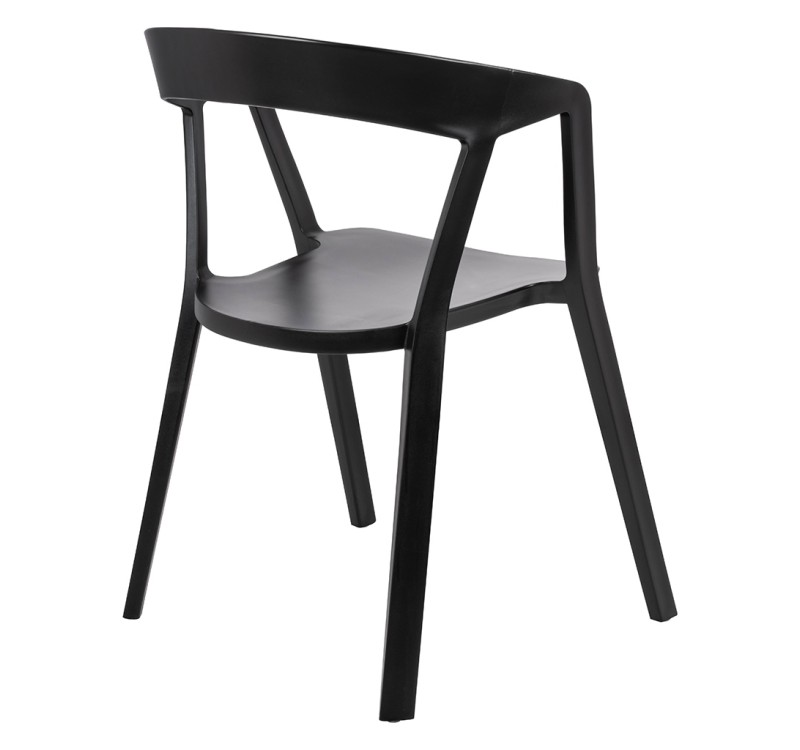Krzesło VIBIA czarne - polipropylen