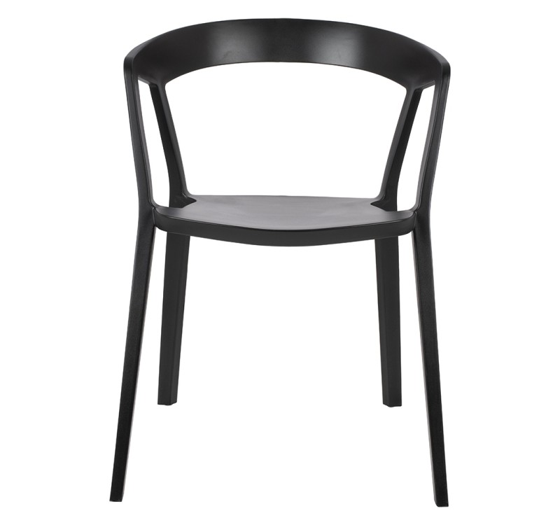 Krzesło VIBIA czarne - polipropylen