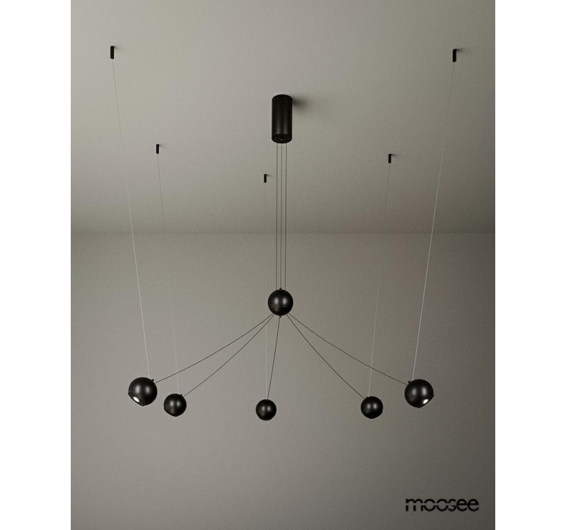 MOOSEE lampa wisząca OCTO 5 czarna