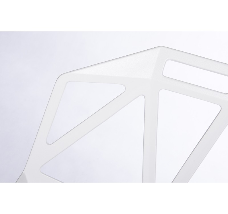 Krzesło SPLIT PREMIUM białe - aluminium, nogi białe