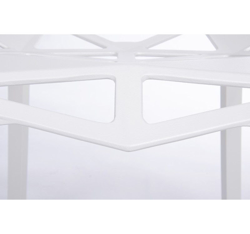 Krzesło SPLIT PREMIUM białe - aluminium, nogi białe