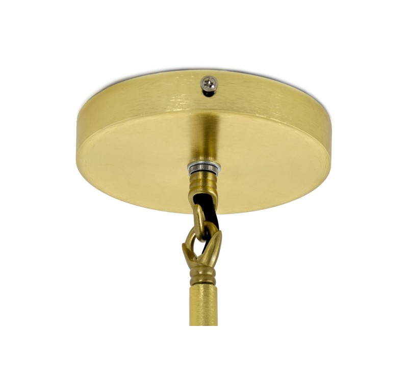 Lampa wisząca CANDELABR 6 złota - aluminium, szkło