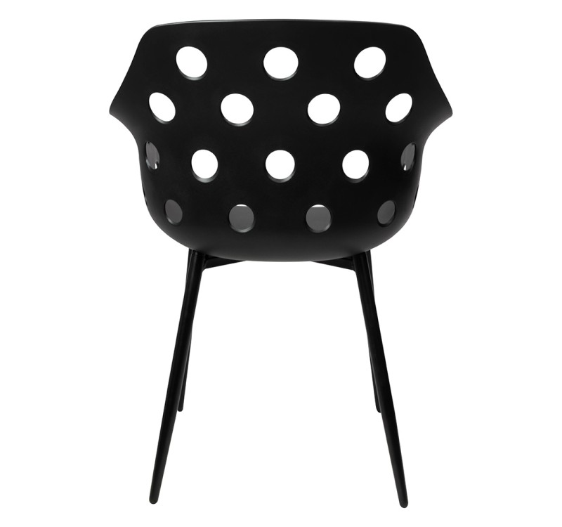 Krzesło JASON czarne - polipropylen, metal