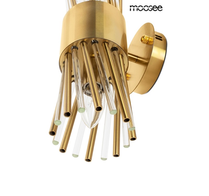 MOOSEE lampa ścienna LORENZO złota