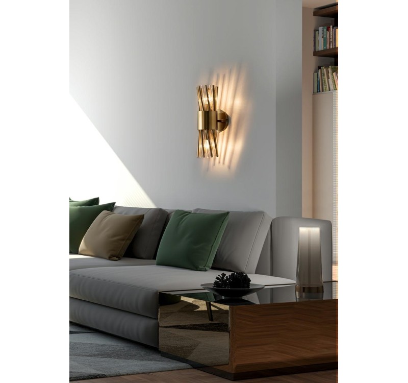 MOOSEE lampa ścienna LORENZO złota