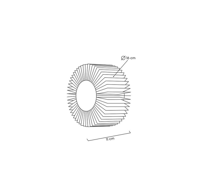 MOOSEE lampa ścienna SUNNY złota