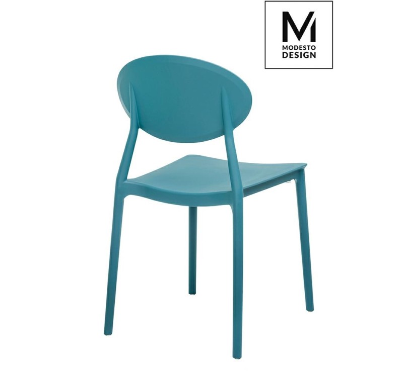MODESTO krzesło FLEX morskie - polipropylen