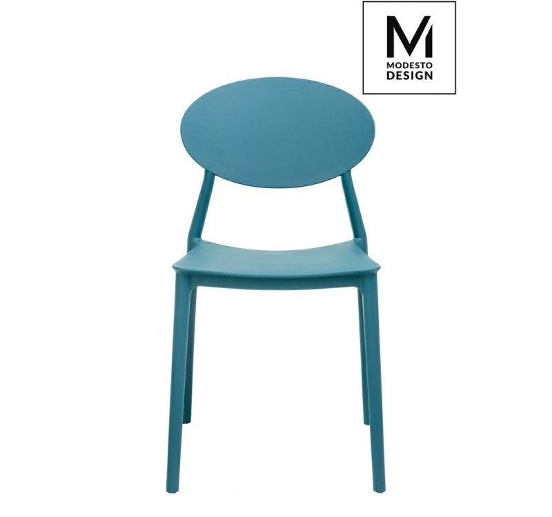 MODESTO krzesło FLEX morskie - polipropylen