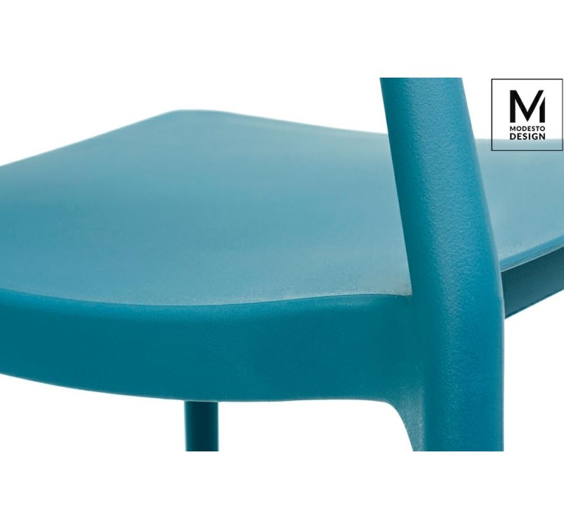 MODESTO krzesło FLEX morskie - polipropylen