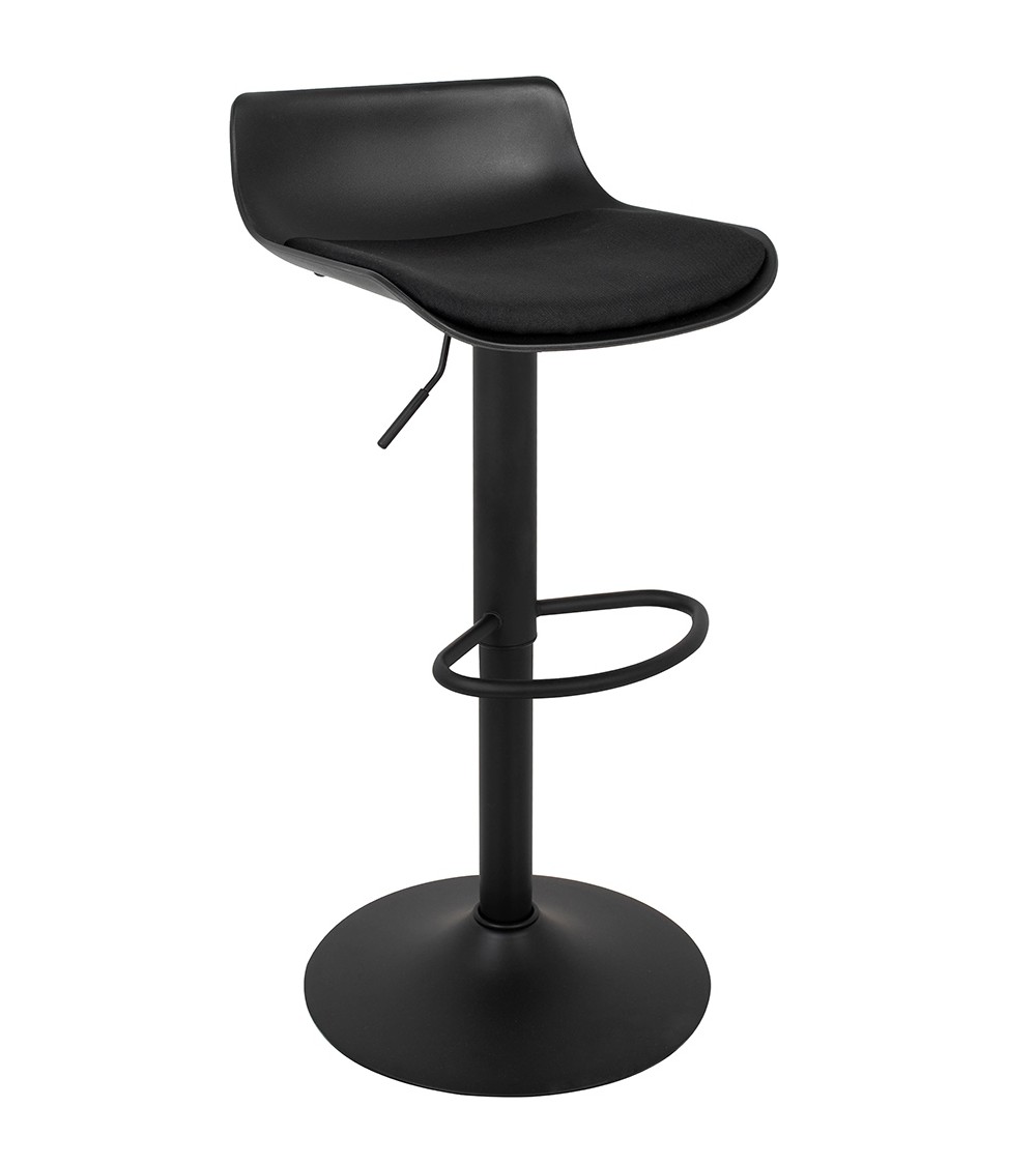 Krzesło barowe SNAP BAR TAP regulowane czarne