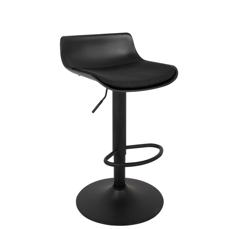 Krzesło barowe SNAP BAR TAP regulowane czarne