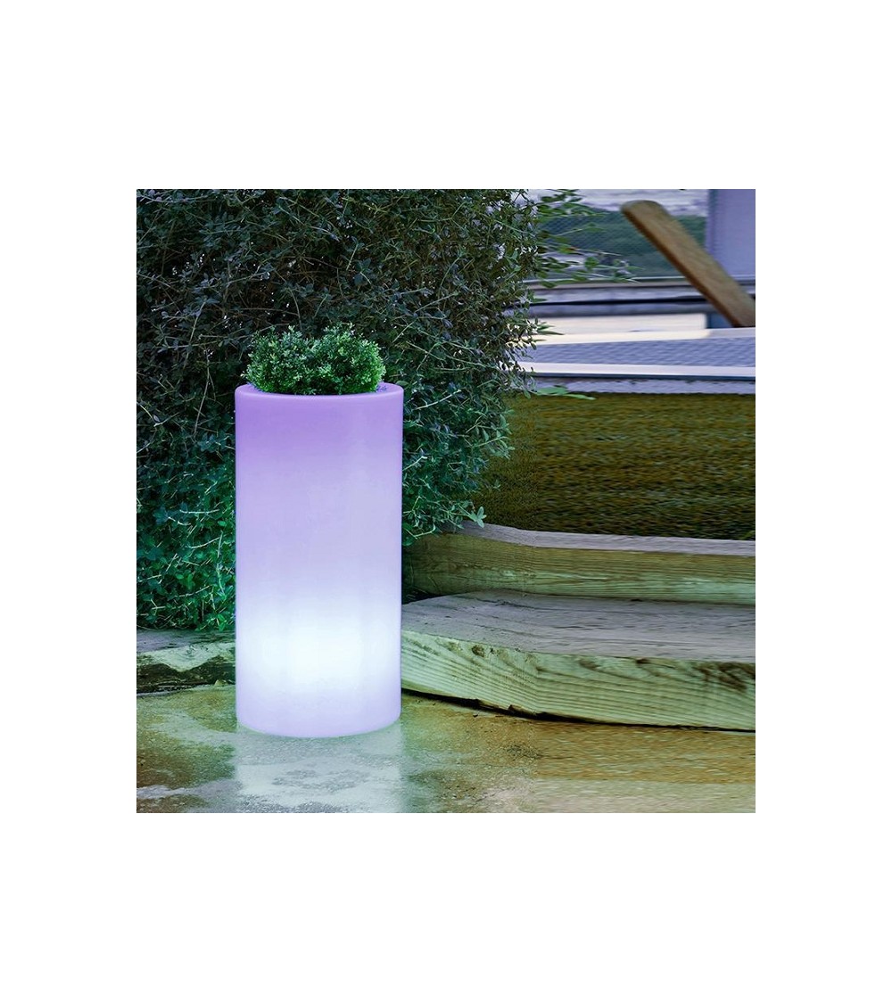 NEW GARDEN donica PALMA 70 SOLAR & BATTERY biała