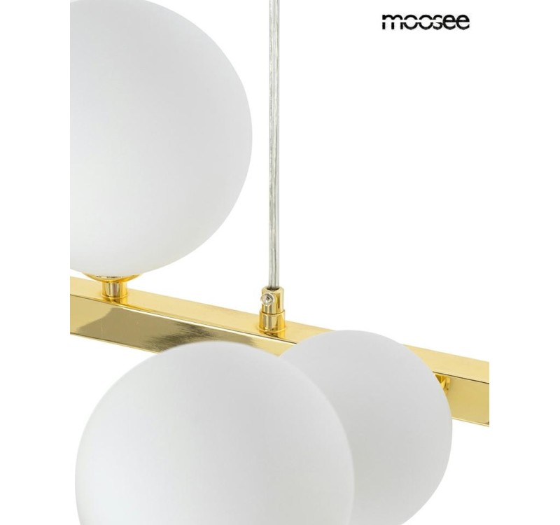 MOOSEE lampa wisząca ALURE OVAL 120       złota/mleczna