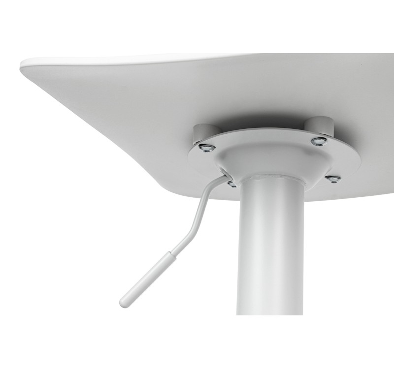 Krzesło barowe WRAPP regulowane białe