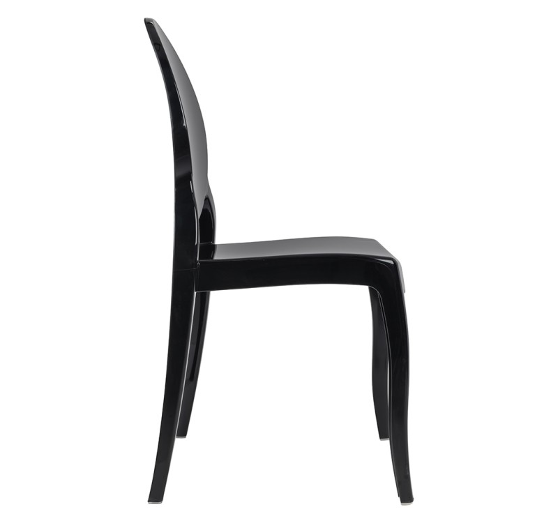 Krzesło ELIZABETH czarne - poliwęglan